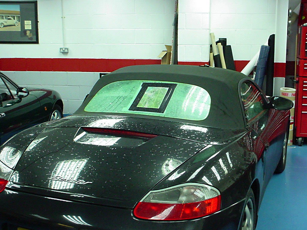 01_Porsche Boxster - Rear window replacement